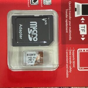 Sony 2TB Micro SD Card with Adapter - Black and Brown